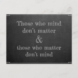 De som bryr sig vykort