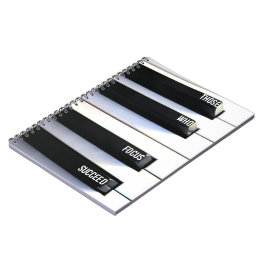 De, som fokuserar, lyckas anteckningsboken anteckningsbok med spiral