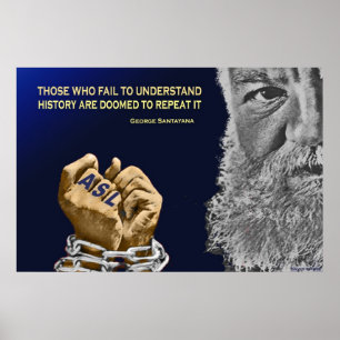 De, som glömmer döv historia, doomeds (35" x23") poster
