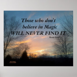 DE SOM INTE TROR DAHL POSTER