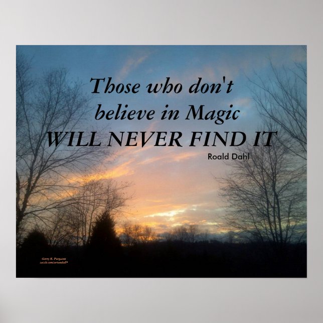 DE SOM INTE TROR DAHL POSTER (Framsidan)