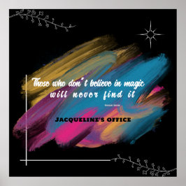 De som inte tror på magi - redigerbar text P Poster