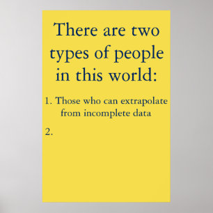 De som kan extrapolera från ofullständiga data poster