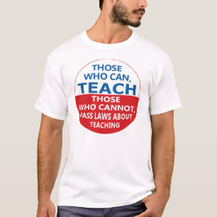 De som kan lära sig, de som kan Manar. T-shirt