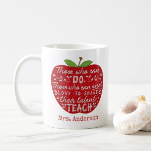 De som kan ta upp citattäpple Lärare Namn Kaffemugg