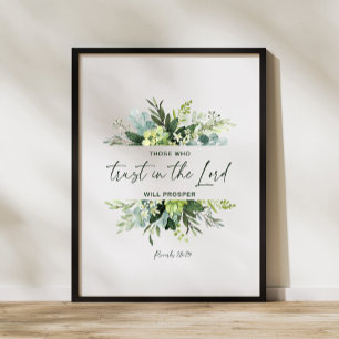 De som litar på Herren kommer att blomstra och Pos Poster