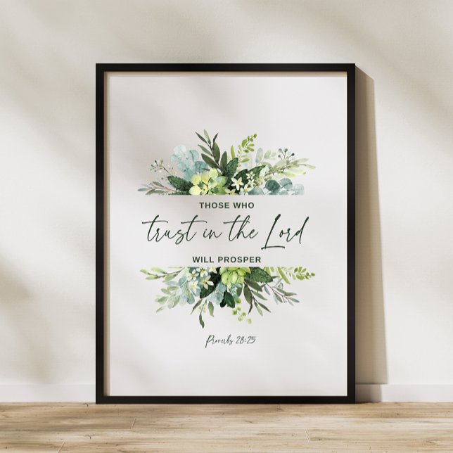 De som litar på Herren kommer att blomstra och Pos Poster (Skapare uppladdad)