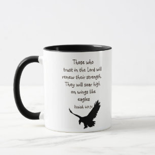 De som litar på Lord Scripture inspiration Mugg