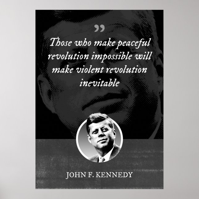 De som omöjliggör en fredlig revolution kommer att poster (Framsidan)