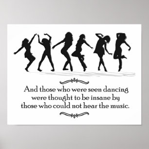 De som såg dans-Music citat Poster