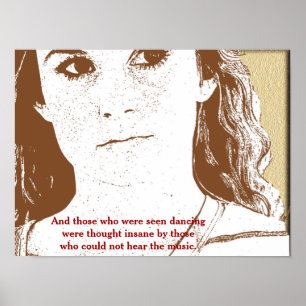 De som sågs - poster konst