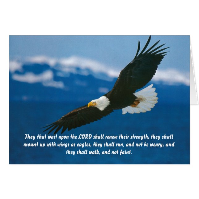 De som väntar på Herren Hälsningskort (Framsidan Horizontal)