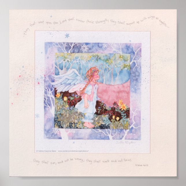 De som väntar på kvalitetsutskriften för ängelarki poster (Framsidan)