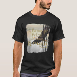 De som väntar på Lord Christian Faith Vinta T Shirt