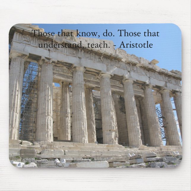 De, som vet, gör. De, som förstår, undervisar Musmatta (Framsidan)