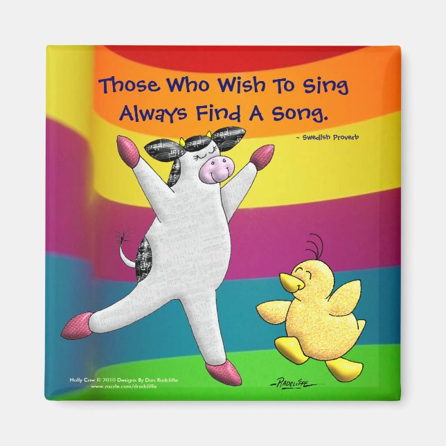 De som vill ha Sjunga hittar alltid ett Sång Magnet (Framsidan)