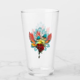 De söta fåglarna från bra humor. glaskopp