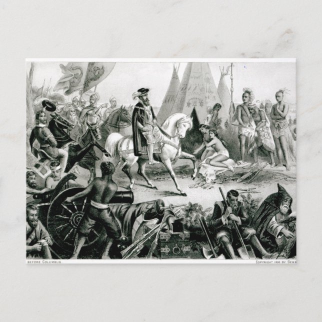 De Soto Discover Mississippi Vykort (Framsida)