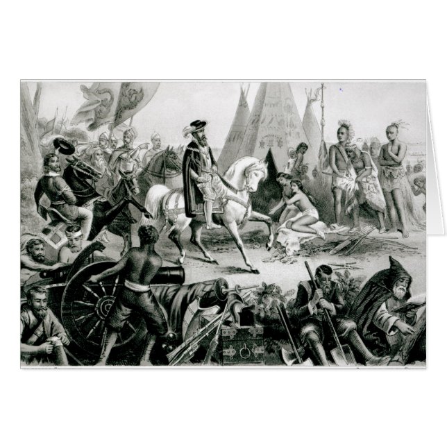 De Soto Discovering Mississippi Hälsningskort (Framsidan Horizontal)