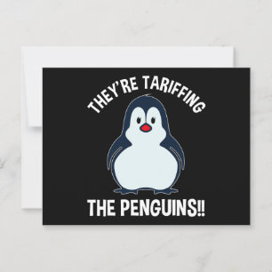 De spelar Penguins! Vykort