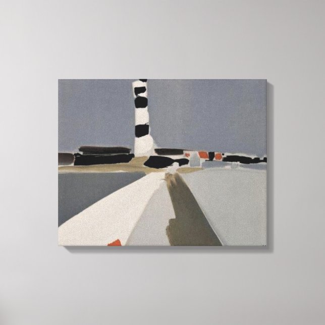 de stael le phare, 1953, Nicolas de Staël Canvastryck (Framsida)