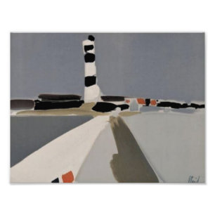 de stael le phare, 1953, Nicolas de Staël Fototryck