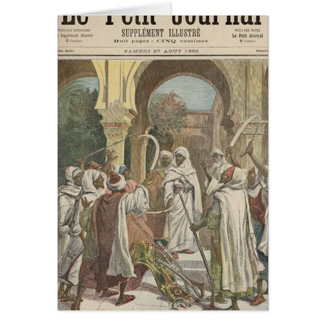 De stam- cheferna som svär trohet till hälsningskort (Framsidan)