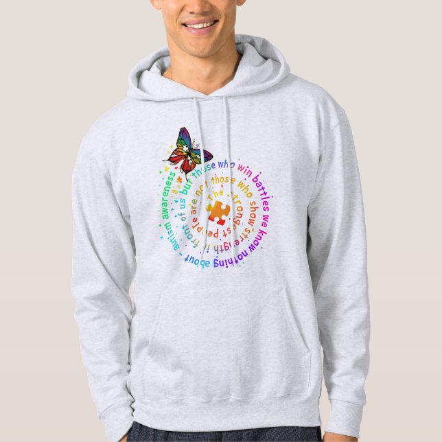De starkaste är inte de som visar styrka hoodie (Framsida)