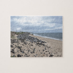 De steniga stränderna av Montauk, Long Island, NY Pussel