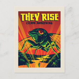 De Stiga upp Cicada Awakening Vykort