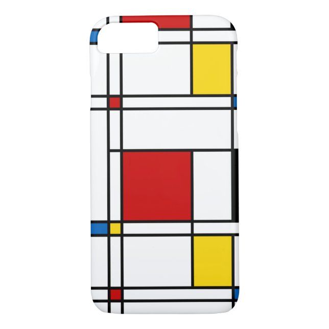 De Stijl Mönster Case-Mate iPhone Skal (Baksida)