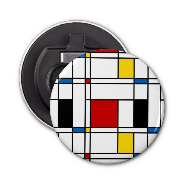 De Stijl Mönster Flasköppnare (Framsidan)
