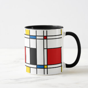 De Stijl Mönster Mugg