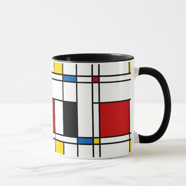 De Stijl Mönster Mugg (Höger)