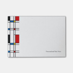 De Stijl Mönster Post-it Block
