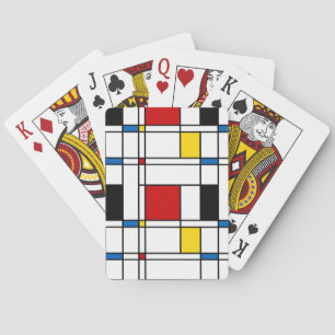 De Stijl Mönster Spel Kort