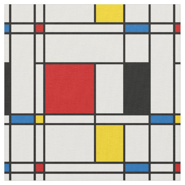 De Stijl Mönster Tyg (Närbild)