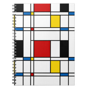 De Stijl Mönstra Anteckningsbok