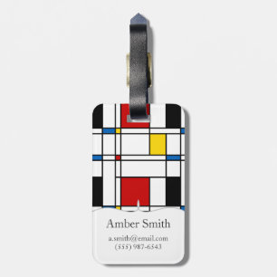 De Stijl Mönstra Bagagebricka