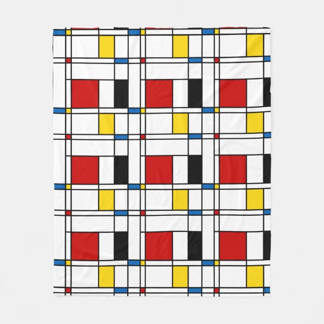 De Stijl Mönstra Fleecefilt (Framsidan)