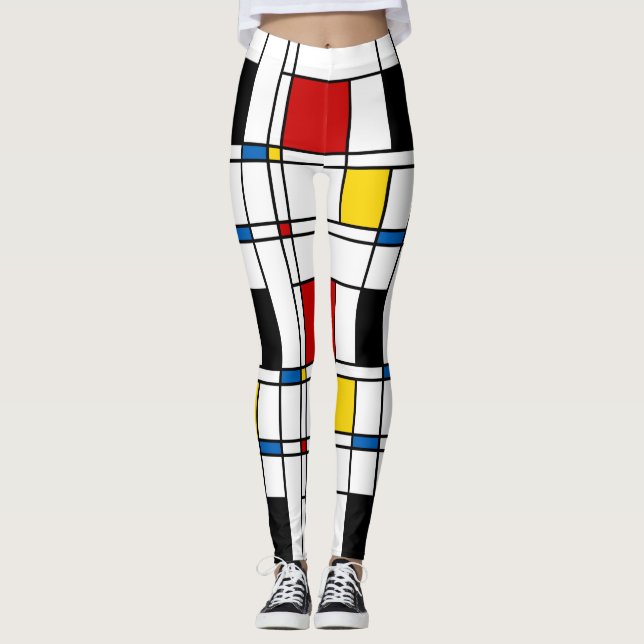 De Stijl Mönstra Leggings (Framsida)