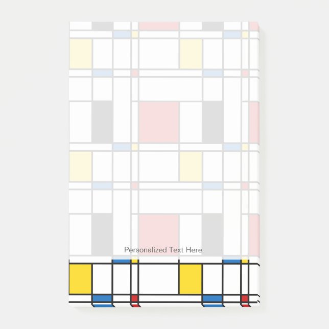 De Stijl Mönstra Post-it Block (Framsida)