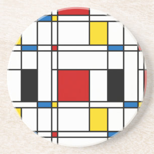 De Stijl Mönstra Underlägg Sandsten