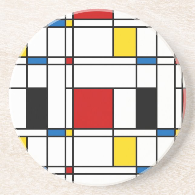 De Stijl Mönstra Underlägg Sandsten (Framsidan)