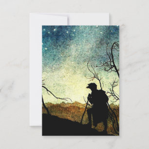 “De stjärnor som naturen hängde” av Arthur Rackham Tack Kort