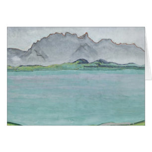 De Stockhorn bergen och sjön Thun, 1911 Hälsningskort