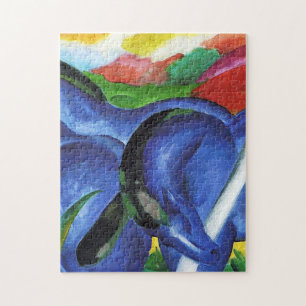 De stora blå hästarna av Franz Marc Pussel