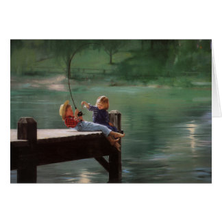 De stora fångar hälsningskort