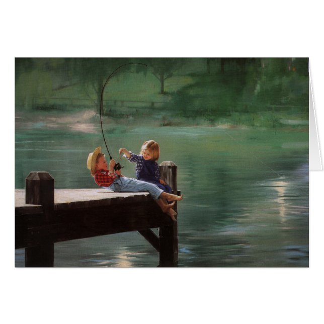 De stora fångar hälsningskort (Framsidan Horizontal)