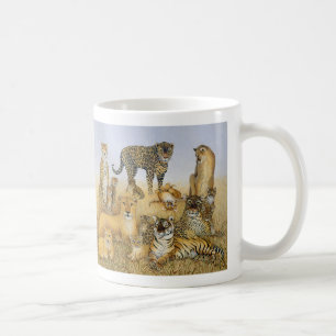 De stora katterna kaffemugg